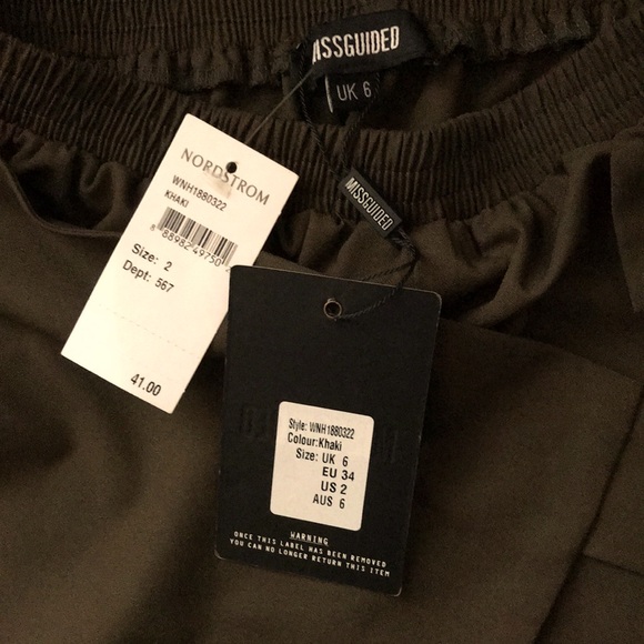 MISSGUIDED skort, khaki color. New. - Picture 5 of 6